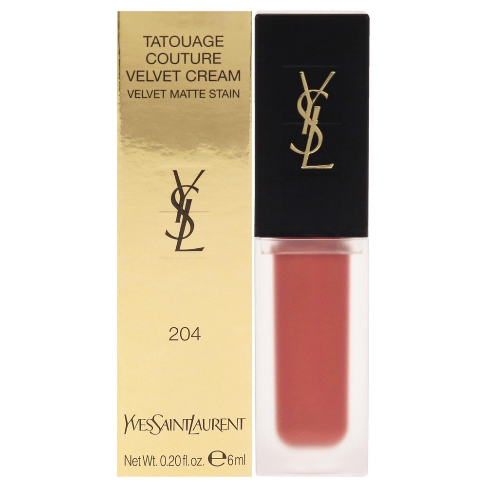 YSL Tatouage Couture Velvet Cream Liquid Lipstick #204 Beige Underground Matte